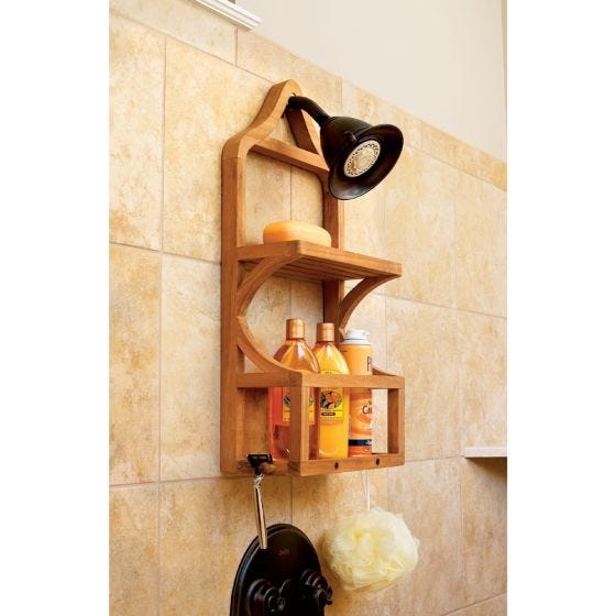 Teak Shower Organizer