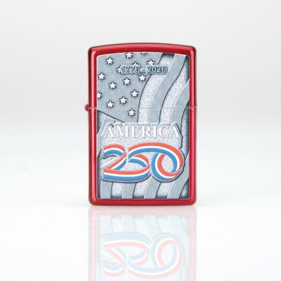 America 250 Windproof Lighter by Zippo®  on white