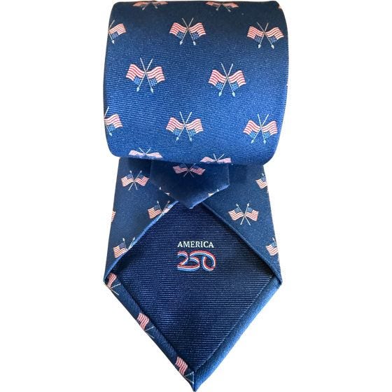 Doodle Dandy America 250 Tie on white