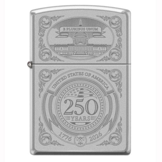 America 250 Etched Windproof Lighter