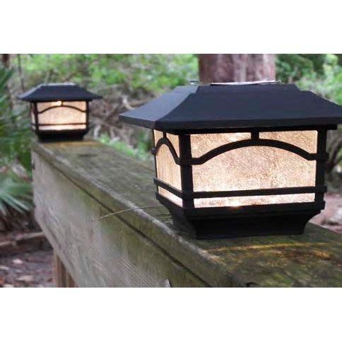 Solar Post Cap Lights Set of 2