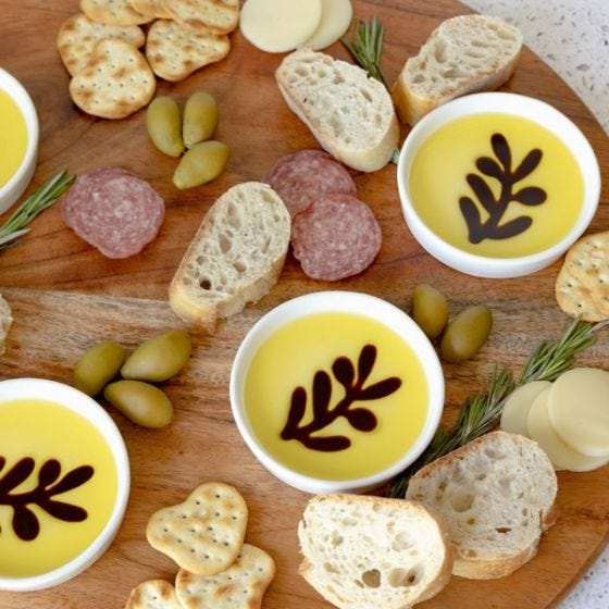 dipping trays on display