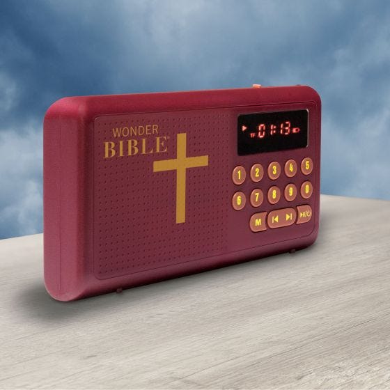 Audio Wonder Bible up close
