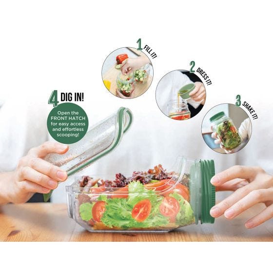 Salad Keeper steps Salad Keeper steps