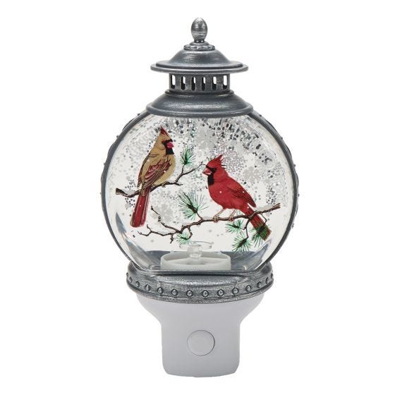 cardinal nightlight on white