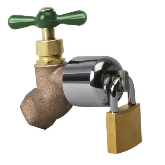Outdoor Faucet Lock with Padlock