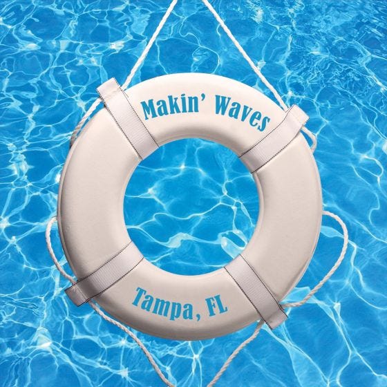 Personalized Life Saver Buoy