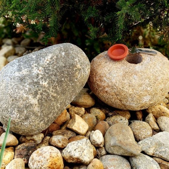 Hide-a-spare-key Fake Rock & Parecer una Piedra real  Para Jardin O Patio 