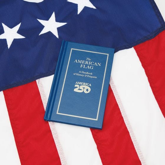 The American Flag Book on white
