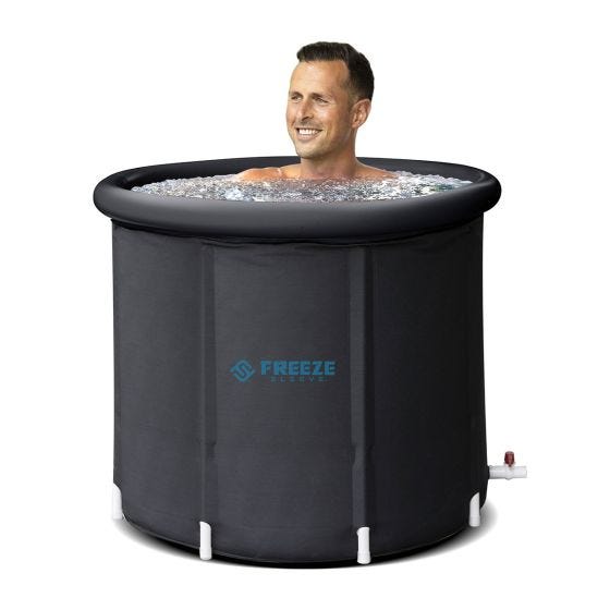 man sitting in bath 