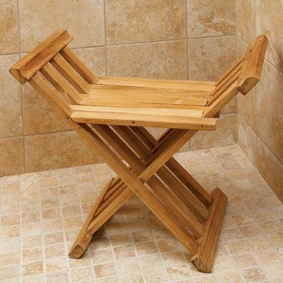 Deluxe Teak Bath Stool