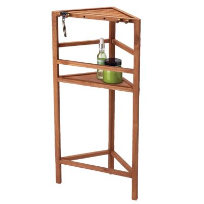 Teak Shower Shelving