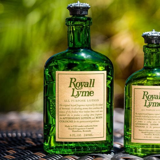 Royall lyme top aftershave