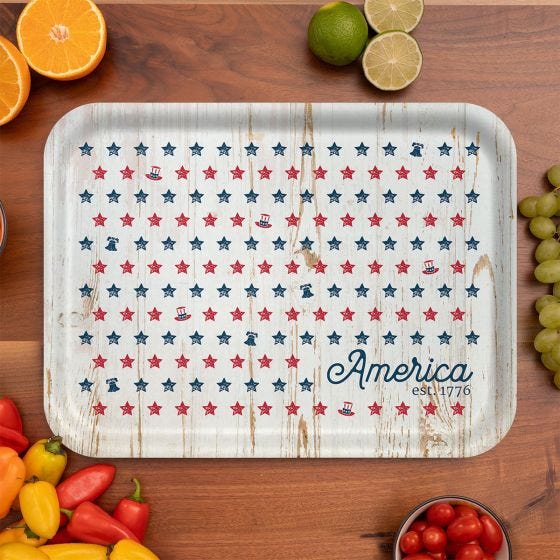America's Stars Tray on table