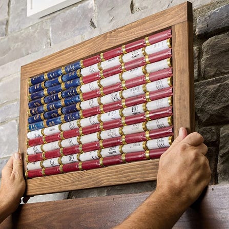 12-Gauge American Flag Wall Art 