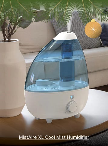 Humidifier sitting on table