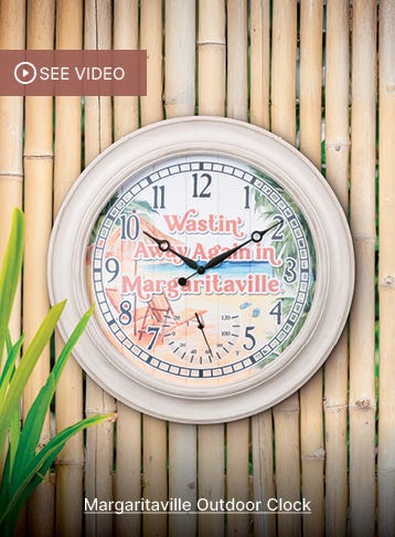 Margaritaville Outdoor Clock