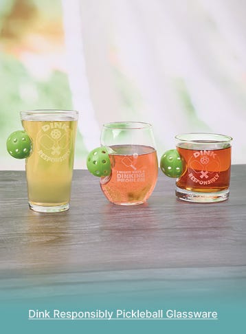 Dink Responsibly Pickleball Glassware
