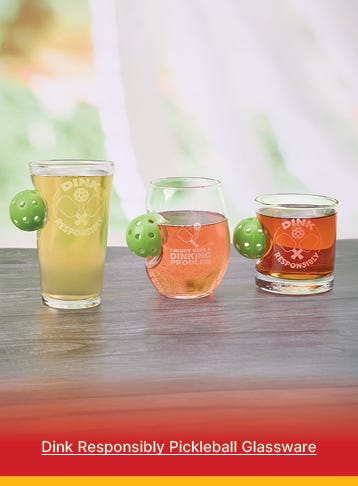 Dink Responsibly Pickleball Glassware