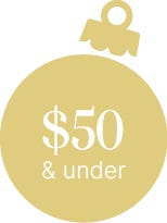 $50 and Under category ornament