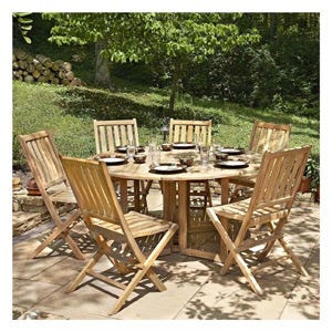 Teak Lancaster Folding Table and Chairs