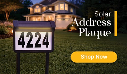 Solar Address Plaque