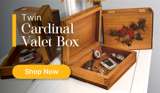 Twin Cardinal Valet Box