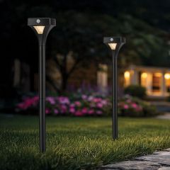 Solar Pathway Lights with Motion Sensor (Set of 2) 