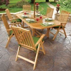 Eight-person Teak Outdoor Dining Set