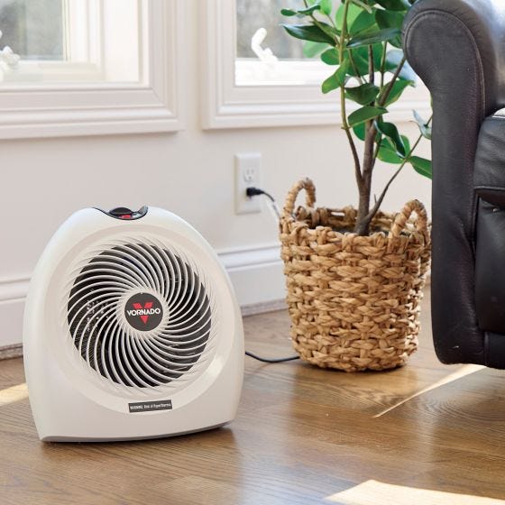 Vornado Whitestone Whole Room Heater in room