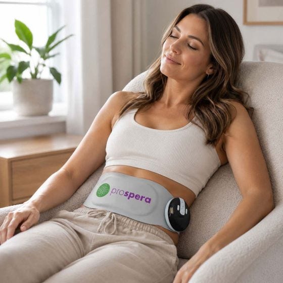 Massage Belt on model