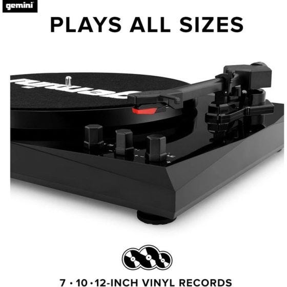 Messi Turntable Bluetooth Turntable with Stereo Speakers
