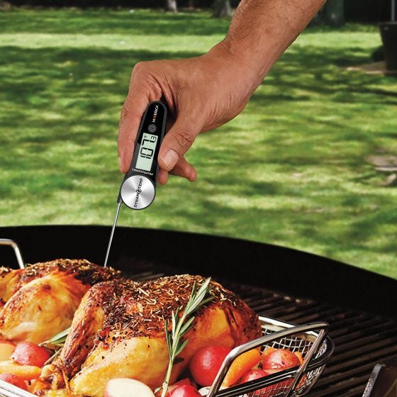 Atogou TH-22 Food Thermometer - 1 Second Response, ±0.5°F Accuracy, IP67 Waterproof For Cooking & Grilling