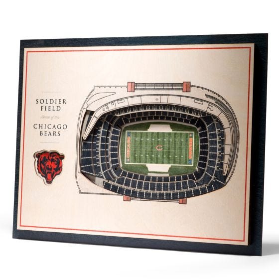 5 Layer Stadium View NFL Wall Art