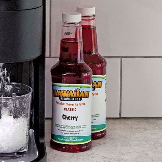 Hawaiian Shaved Ice Syrup