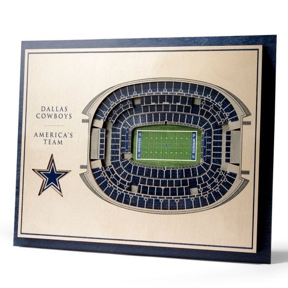 5 Layer Stadium View NFL Wall Art