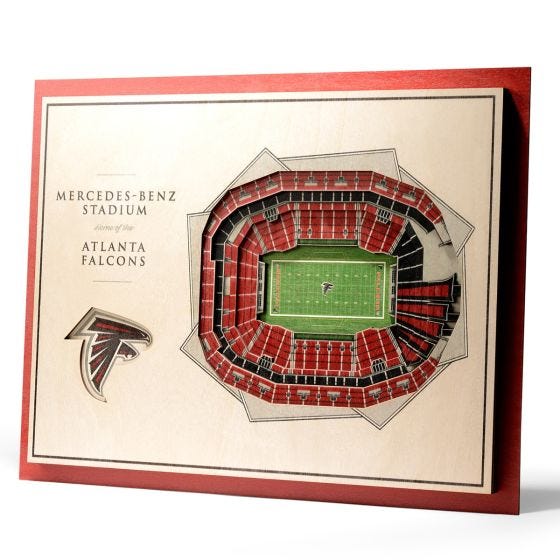 5 Layer Stadium View NFL Wall Art