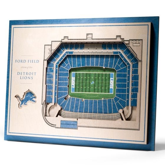 5 Layer Stadium View NFL Wall Art