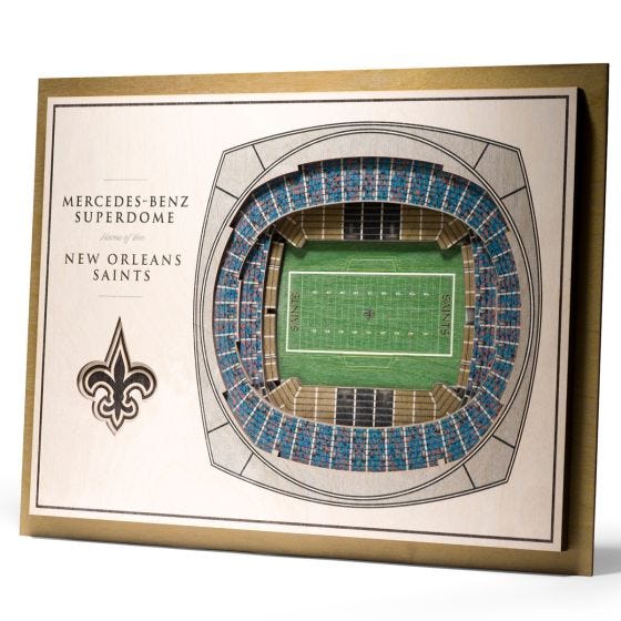 5 Layer Stadium View NFL Wall Art