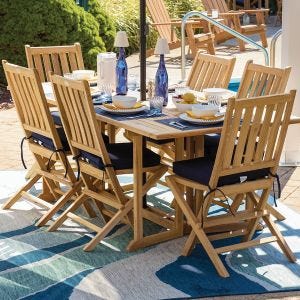 Kensington Folding Teak Dining Table - Durable Teak Outdoor