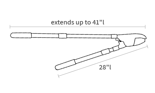 Product dimensions diagram showing front, side, and depth measurements