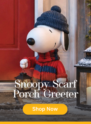 Snoopy Scarf Porch Greeter